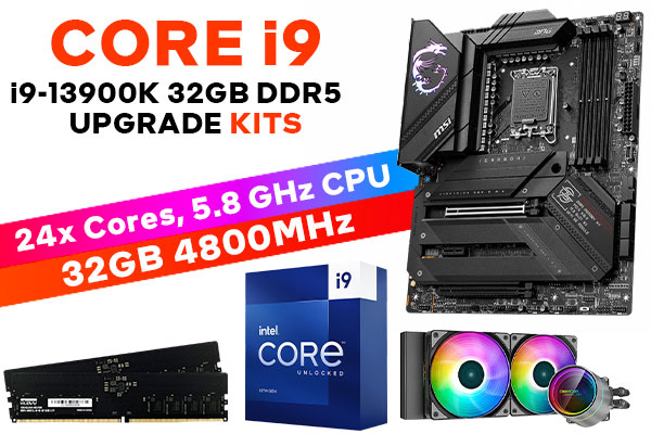 CPU Core i9 13900K + MPG Z790 CARBON WIFI Core i9 13900K MPG Z790 Carbon WIFI 32GB DDR5 4800MHz Upgrade Kit