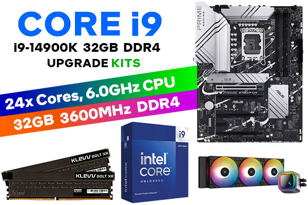 Core i9 14900K Prime Z790-P D4 32GB 3600MHz Upgrade Kit | Evetech