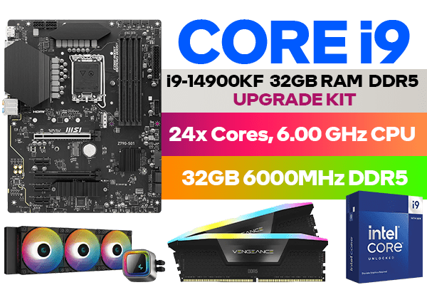 Core i9-14900KF Z790-S01 32GB RGB 6000MHz Upgrade Kit | Evetech