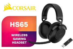 Corsair HS65 Wireless Gaming Headset Carbon