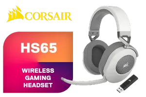 Corsair HS65 Wireless Gaming Headset White