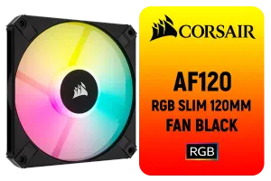 Corsair iCUE AF120 RGB Slim Fan Black