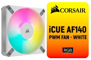 Corsair iCUE AF140 RGB PWM Fan White