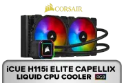 Corsair iCUE H115i Elite Capellix CPU Cooler - High Performance Liquid Cooling - image 1