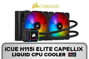Corsair iCUE H115i Elite Capellix CPU Cooler - High Performance Liquid Cooling - image 1