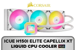 Corsair iCUE H150i Elite Capellix XT 360mm Liquid CPU Cooler White