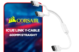 CORSAIR iCUE Link Y Cable 600mm Straight White