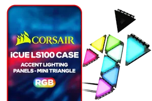 CORSAIR iCUE LS100 Case Accent Lighting Panels Mini Triangle