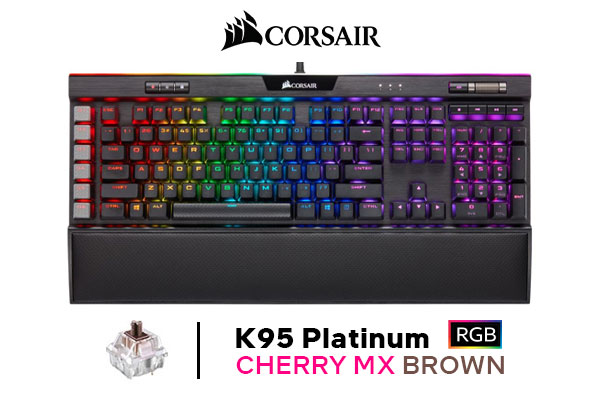 Platinum Mechanical Gaming K95 Rgb Platinum Cherry Mx Brown