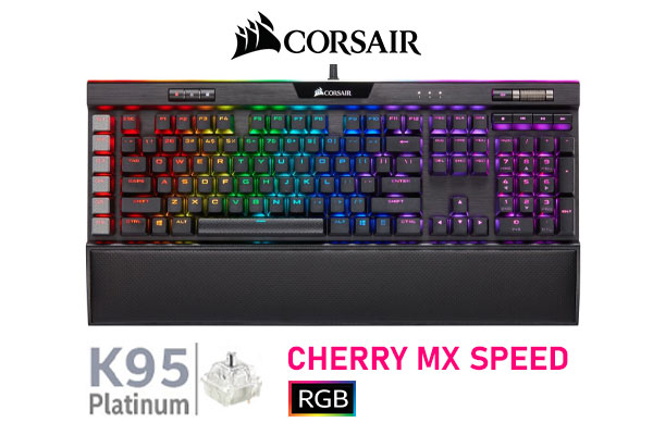 Corsair K95 RGB PLATINUM XT Keyboard - Cherry MX Speed - Best Deal