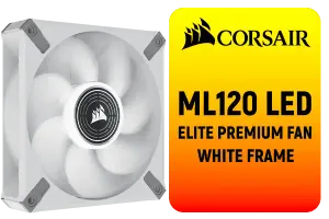 Corsair ML120 LED ELITE Premium Fan - White Frame