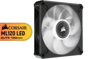 Corsair ML120 LED ELITE White Premium Fan - High Performance Cooling Solution - image 1