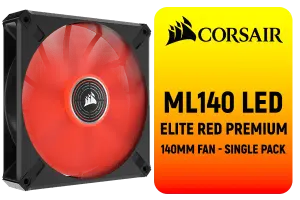 Corsair ML140 LED ELITE Red Premium Fan