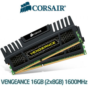Corsair Vengeance 16GB(8x2) Dual Channel DDR3 1600MHz Desktop