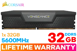 Corsair Vengeance 32GB 5600MHz DDR5 C40 Black