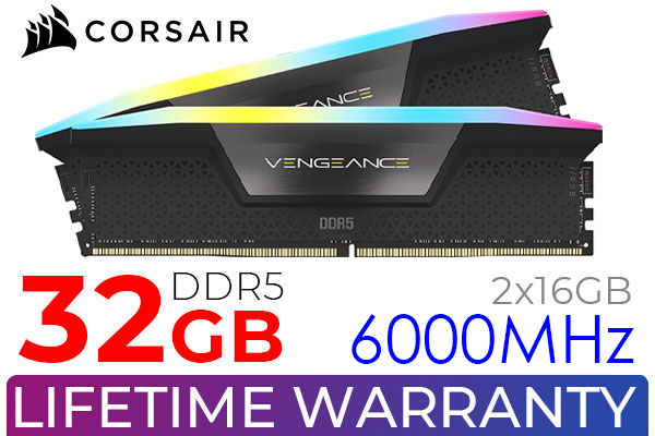 Corsair Vengeance 32GB 6000MHz DDR5 C40 - Black - Best Deal