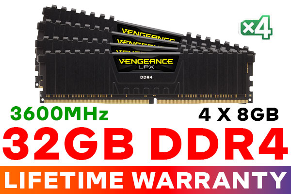 Corsair Vengeance LPX 32GB 3600MHz DDR4 - Free Delivery - Best Deal