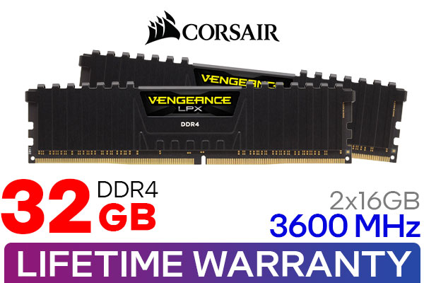 Corsair Vengeance LPX 32GB 3600MHz DDR4 - Free Delivery - Best Deal