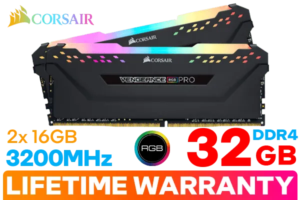 Corsair Vengeance RGB PRO 32GB 3200MHz DDR4 Black - Best Deal