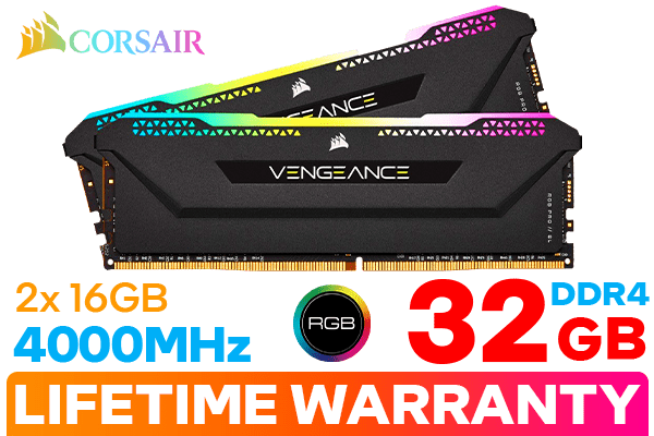 Corsair Vengeance RGB PRO SL 32GB 4000MHz C18 DDR4 Black- Best