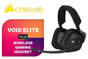 Corsair VOID Elite RGB Wireless 7.1 Gaming Headset - Carbon