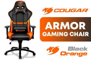 Cougar Armor Gaming Chair Black Orange