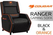 Cougar Ranger Gaming Sofa - Black/Orange - Best Deal - South Africa - image 1