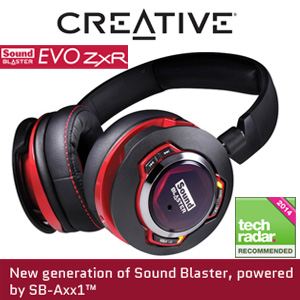 Creative Sound Blaster EVO ZxR Wireless Gaming Headset SB Evo