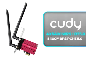 Cudy Wrs Bt5 0 5400Mbps PCI E 5 0 Ext AX5400