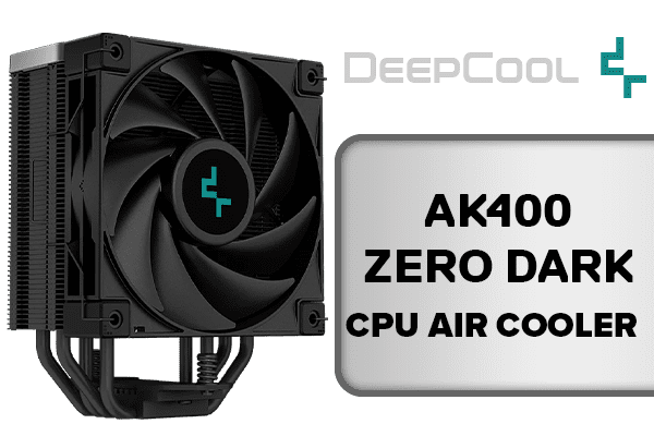 Deepcool AK400 Zero Dark CPU Cooler - Powerful Performance