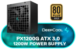 DeepCool PX1200G 1200w ATX 3.0 80 PLUS Gold Power Supply