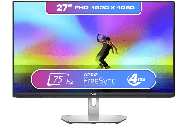 Dell S2721H 27 Inch FHD Monitor - Stunning Clarity & Performance
