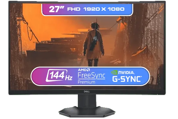 DELL S2721HGF 144Hz Gaming Monitor High Performance Immersive