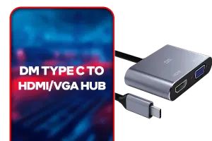 DM Type C to HDMI VGA Hub