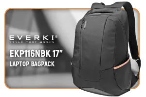 Everki  EKP116NBK Swift Light Laptop Backpack