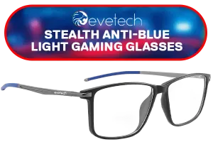 Evetech Stealth Gaming Glasses - Blue