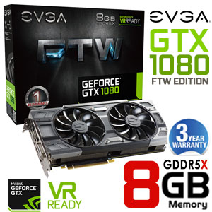 EVGA GeForce GTX 1080 FTW 8GB GDDR5X