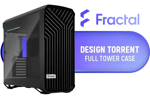 Fractal Design Torrent Black TG PC Case - Stylish Tempered Glass