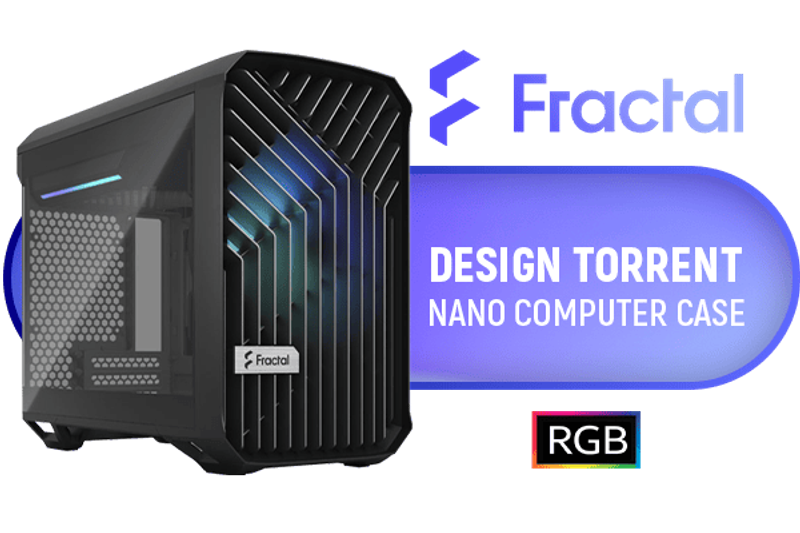 Fractal Design Torrent Nano RGB Light TG Case - Compact