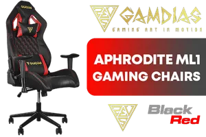 Gamdias Aphrodite ML1 Gaming Chair Black Red