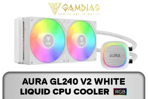 Gamdias AURA GL240 V2 Liquid Cooler white