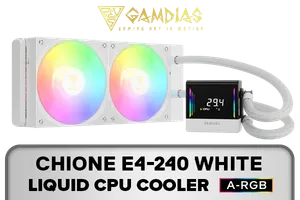 Gamdias Chione E4 240 Liquid Cooler White