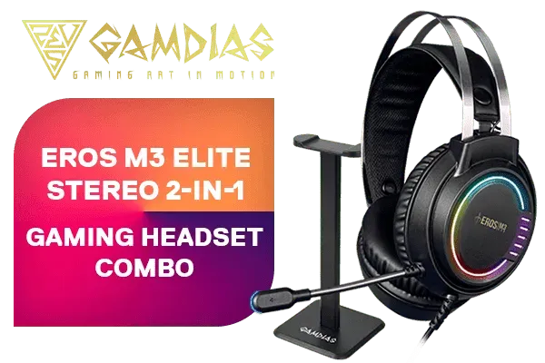 Gamdias Eros M3 Elite Gaming Headset - Open Box Deal | Premium