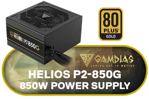 GAMDIAS 850W Gold Gaming PC PSU | 80 Plus Gold ATX 3.1 - image 1