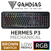 Gamdias Hermes P3 RGB Mechanical Keyboard - LP Brown Switches - image 1