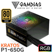Gamdias KRATOS P1-650G RGB 650W Power Supply - Best Deal - South Africa - image 1