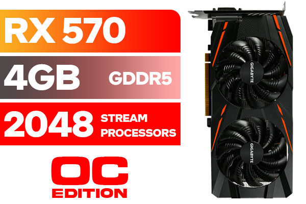 Graphics Card Gigabyte Gaming Rx 570 Gigabyte Radeon RX 570