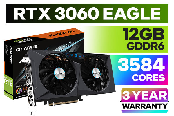 Gigabyte RTX 3060 EAGLE 12GB GDDR6 - Best Deal - South Africa