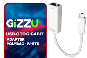 GIZZU USB-C to Gigabit Adapter Polybag White