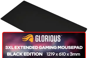 Glorious 3XL Extended Gaming Mousepad Black Edition